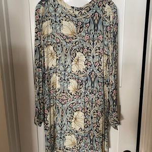 H&M William Morris Pimpernel Pattern Dress, Size 18,